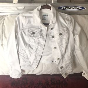 Old navy white jean jacket